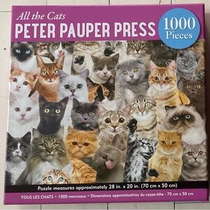 Peter Pauper Press Cat Puzzle 1000 Pieces (never opened)